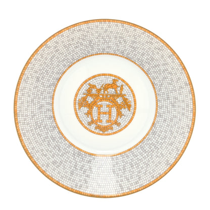 Hermes Porcelain Mosaique Au 24 Gold Breakfast Cup and Saucer 8 of 11
