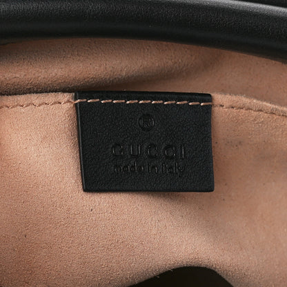 Gucci Calfskin Matelasse Small GG Marmont Chain Shoulder Bag Black 6 of 10