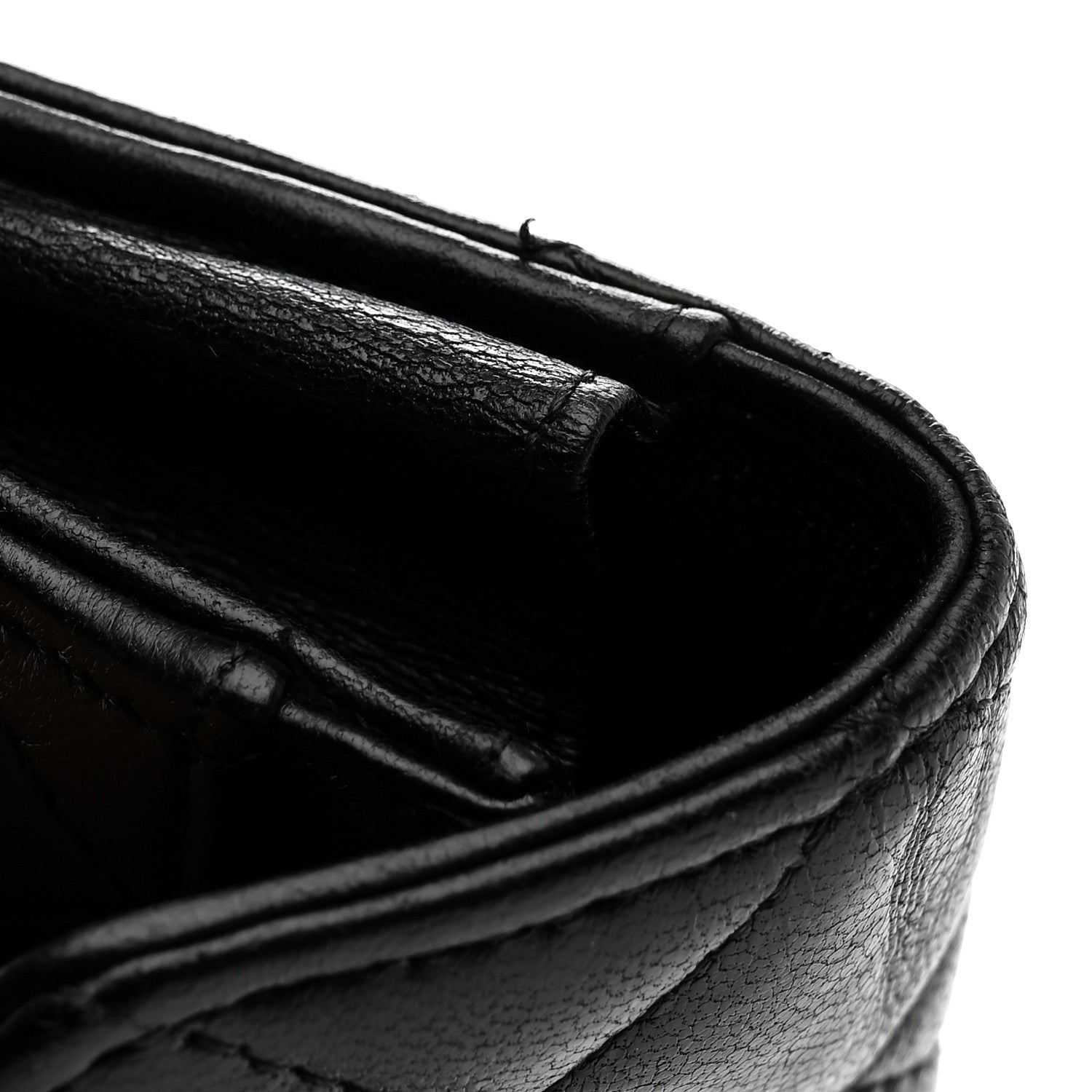 Chanel Lambskin Quilted Flap Card Holder Wallet Black 10 of 10