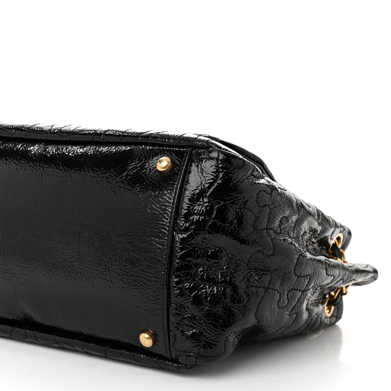 Chanel Patent Puzzle Accordion Flap Bag Black 10 of 10