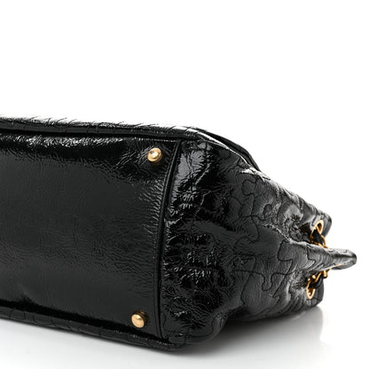 Chanel Patent Puzzle Accordion Flap Bag Black 10 of 10