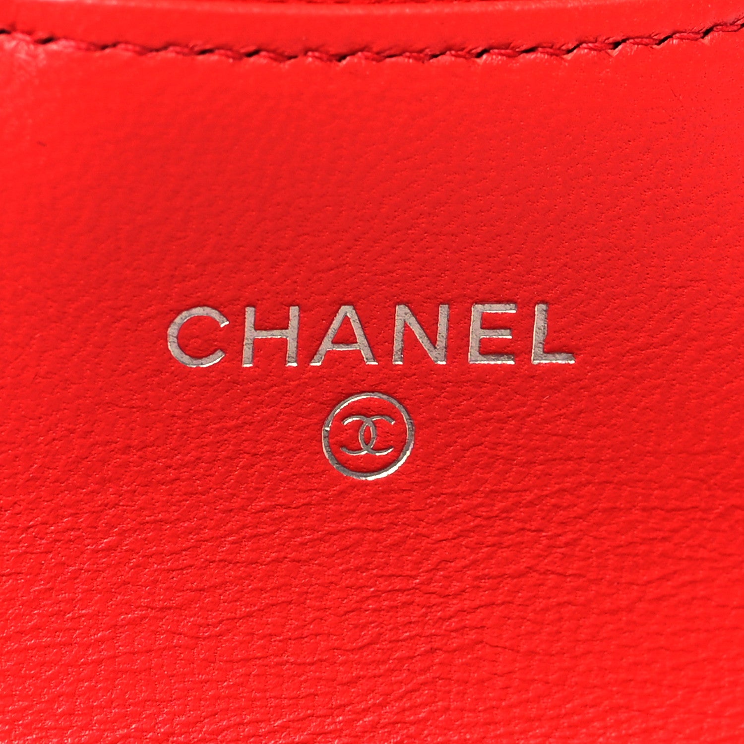 Chanel Lambskin Quilted Flap Card Holder Red 6 of 10