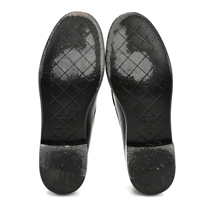 Chanel Lambskin Quilted CC Turnlock Loafers 38 Black 6 of 11