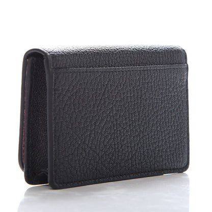 Miu Miu Madras Card Holder Black Rosa 3 of 9