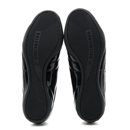 Balenciaga Patent Polyurethane Womens Zen Sneakers 39 Black 5 of 10