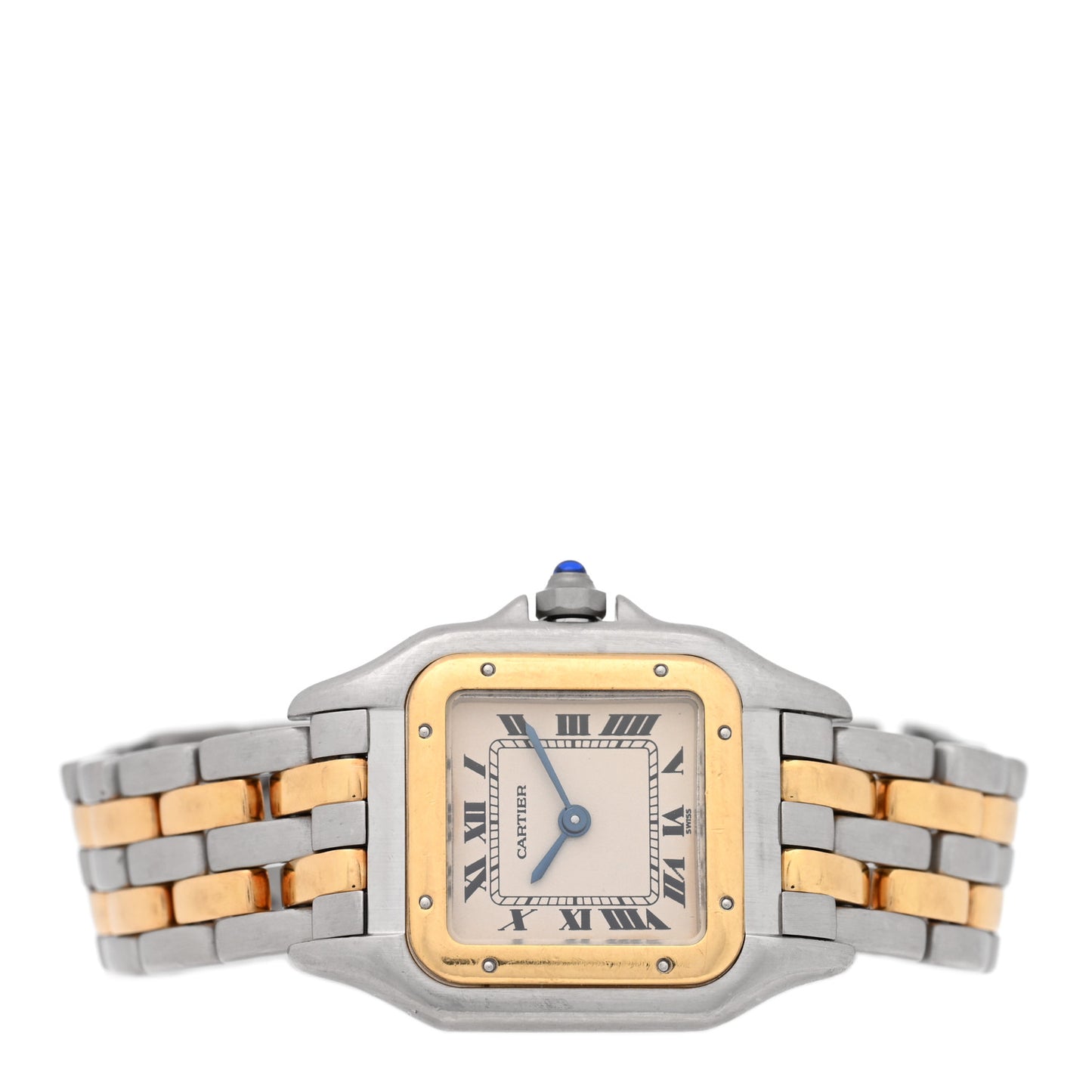 Stainless Steel 18K Yellow Gold 22mm Panthere Quartz Watch