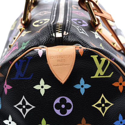 Louis Vuitton Monogram Multicolor Speedy 30 Black 10 of 12