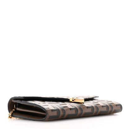 Fendi Vitello Soft FF Diamonds Continental Envelope Wallet On Chain Maya Black 3 of 11