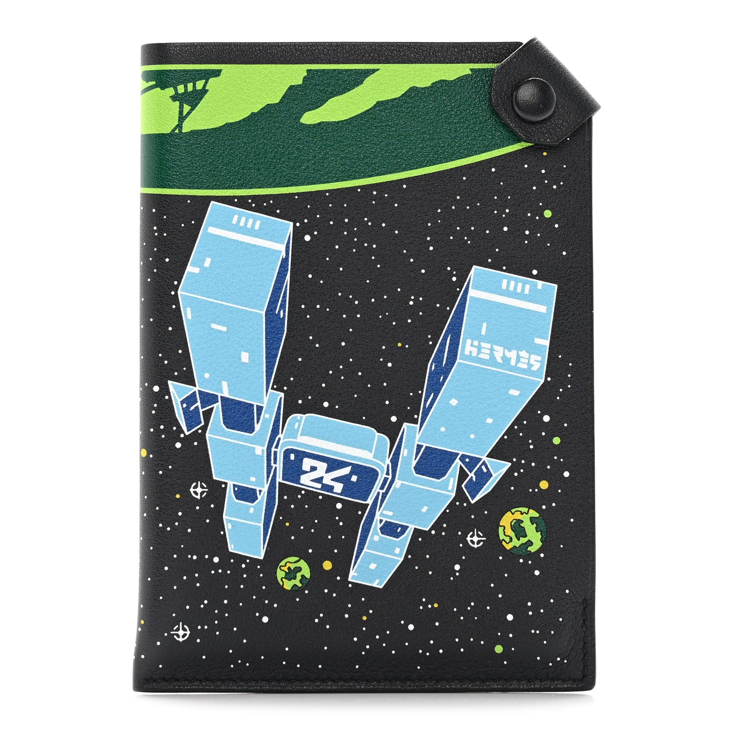Hermes Swift Hermes Odyssey Tarmac Passport Holder Bleu Indigo 1 of 9