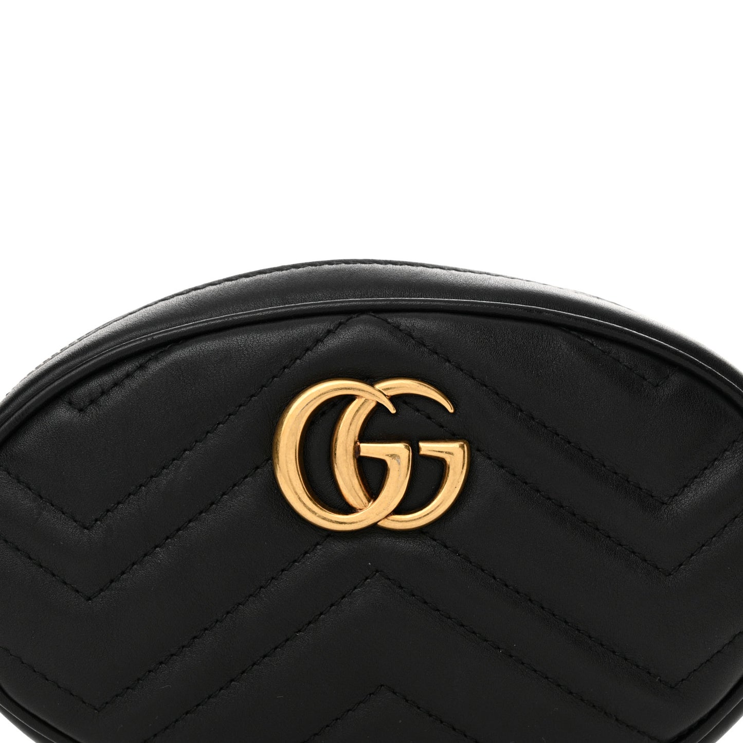 Calfskin Matelasse GG Marmont Belt Bag 95 38 Black