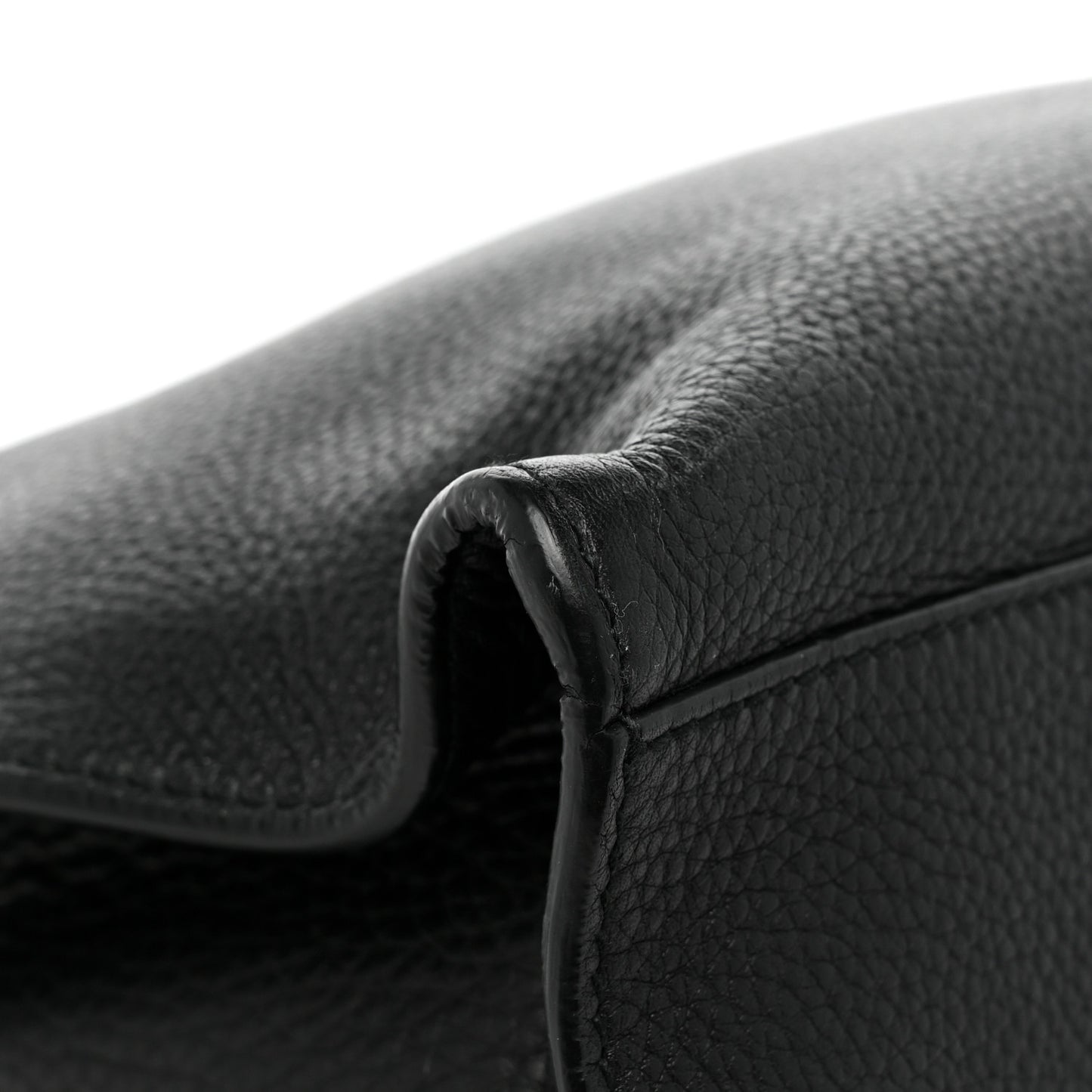Calfskin Medium Bamboo Daily Shopper Black