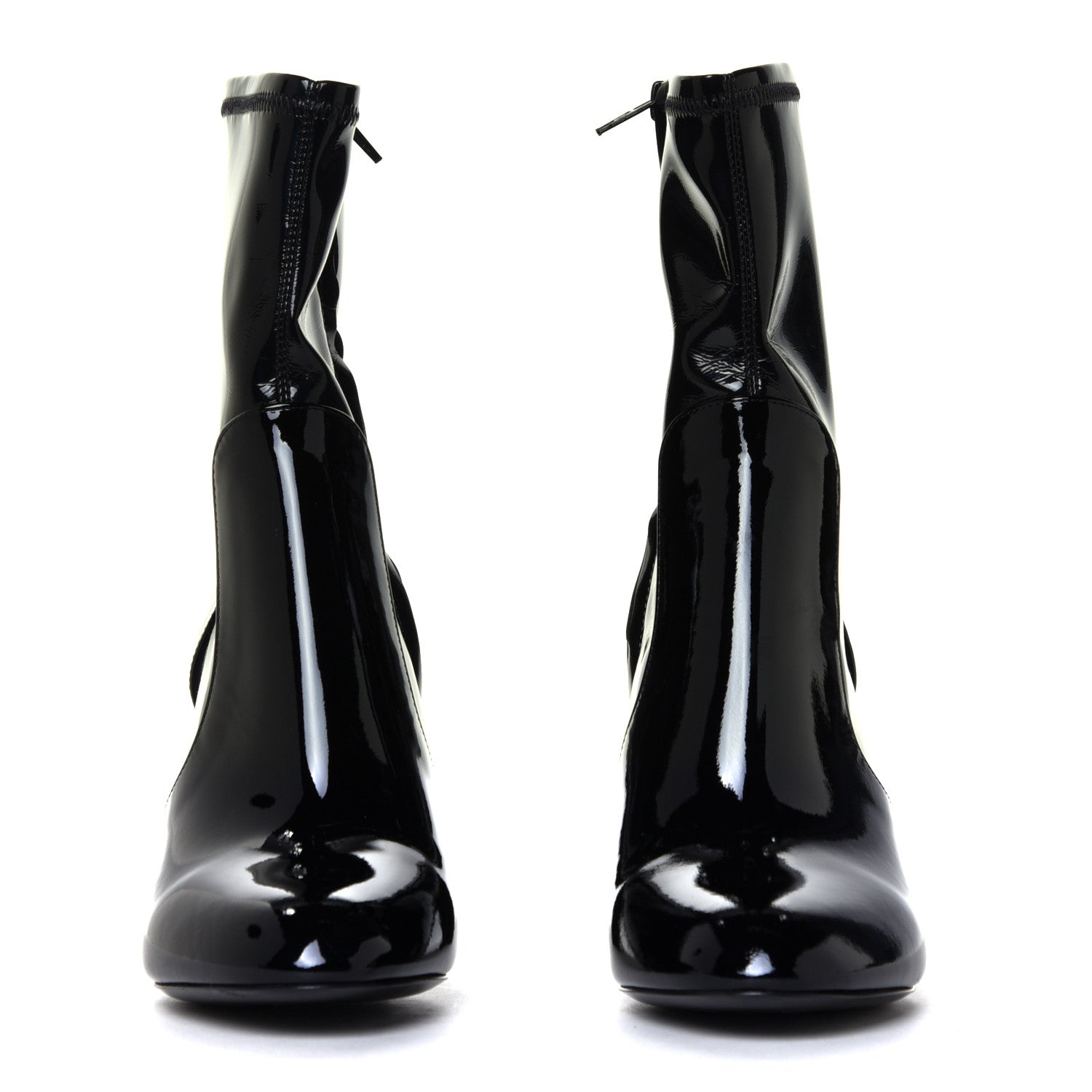 Louis Vuitton Patent Uniformes Silhouette Ankle Boots 35.5 Black 7 of 12