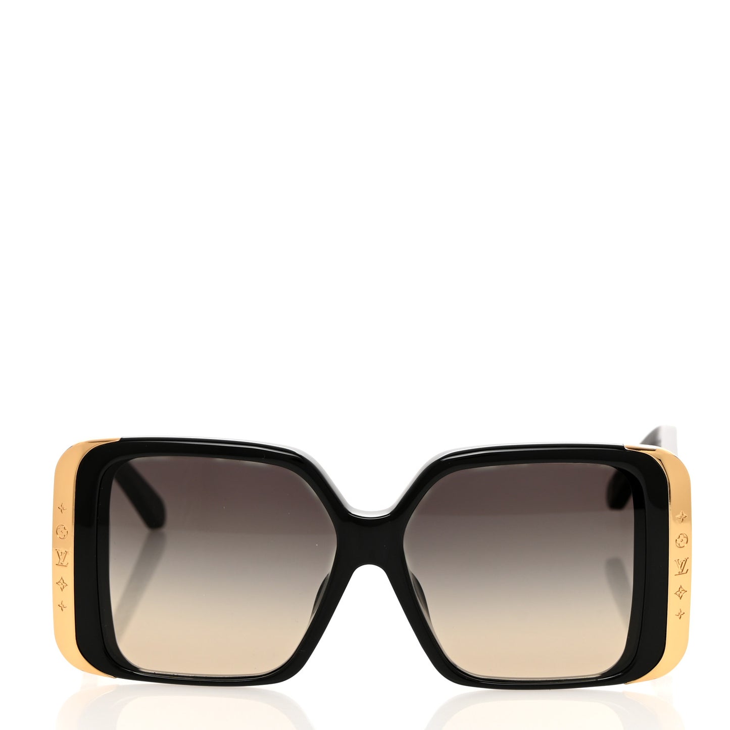 Acetate LV Moon Square Sunglasses Z1664E Black