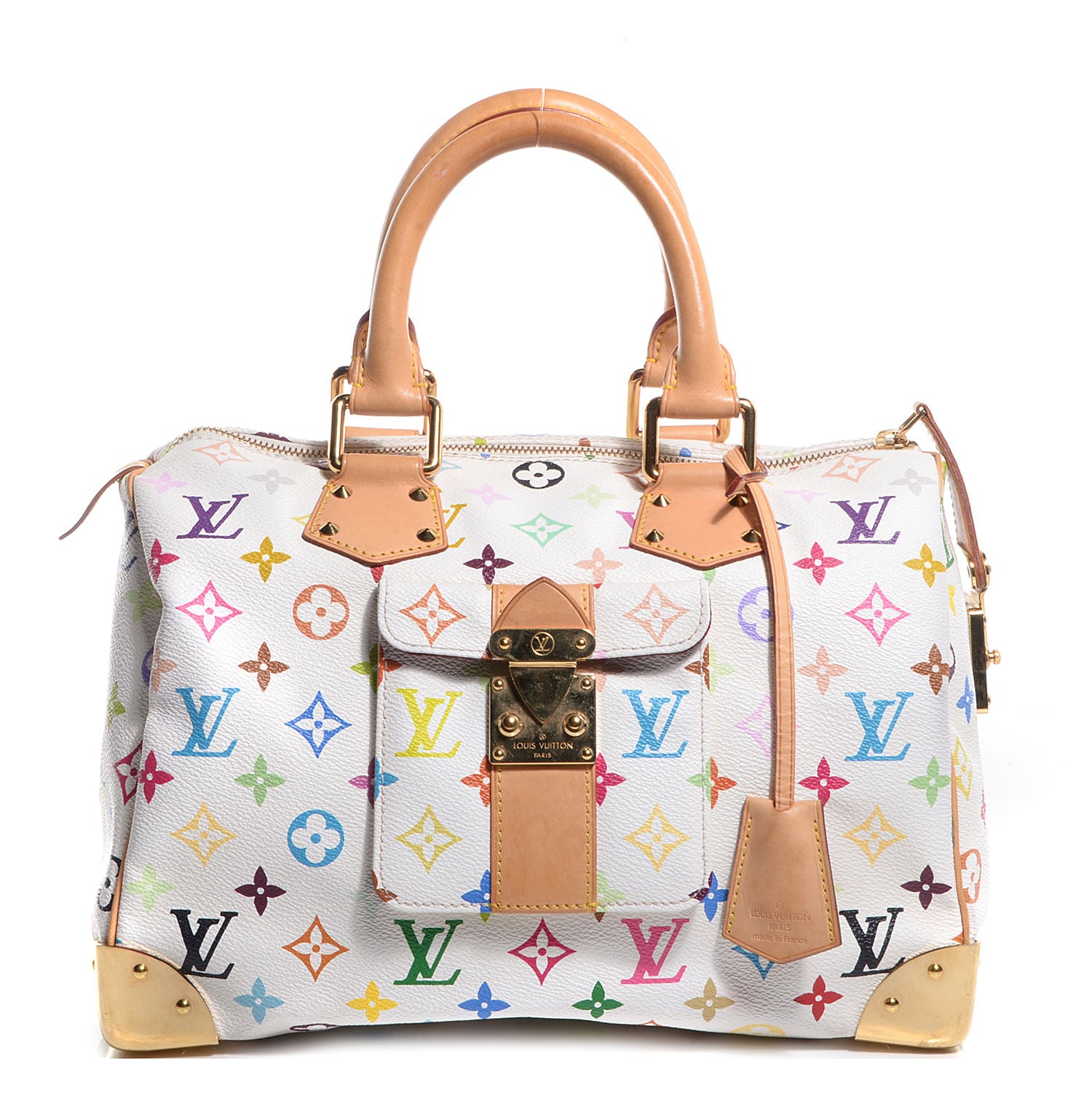 Louis Vuitton Monogram Multicolor Speedy 30 White 8 of 15