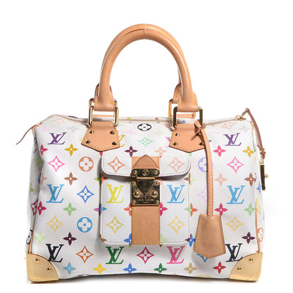 Louis Vuitton Monogram Multicolor Speedy 30 White 8 of 15
