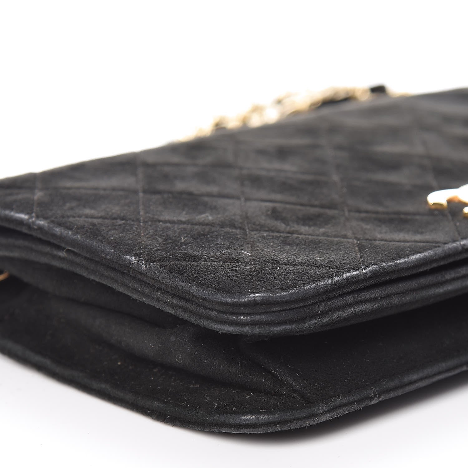 Chanel Suede Quilted Small Flap Black 5 of 12