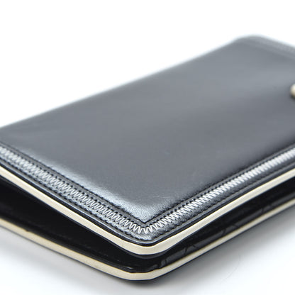 Chanel Lambskin Mademoiselle Yen Wallet Black 5 of 10