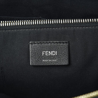 Fendi Vitello Dolce 4 Color Large By The Way Boston Bag Black Multicolor 7 of 11