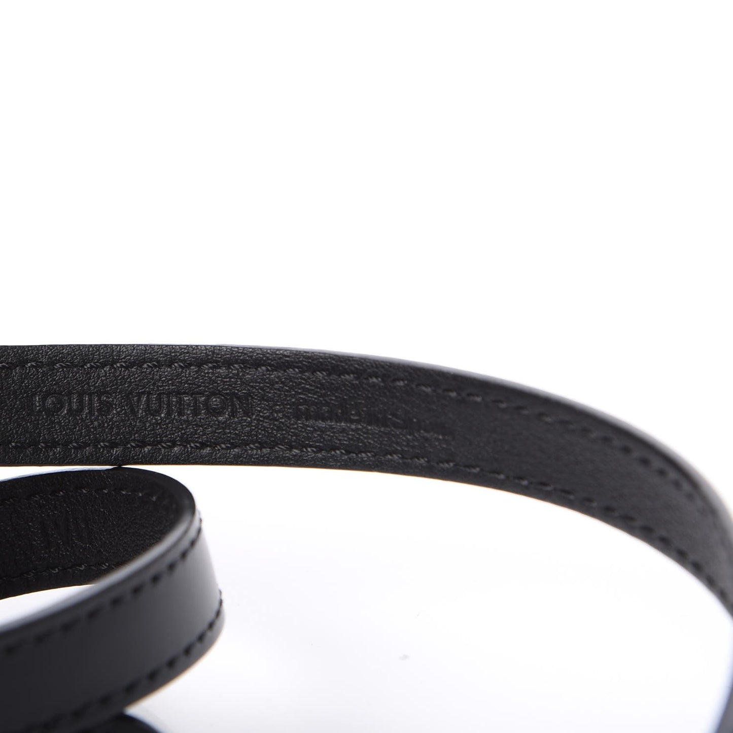 Calfskin Box It Bracelet 17 Black