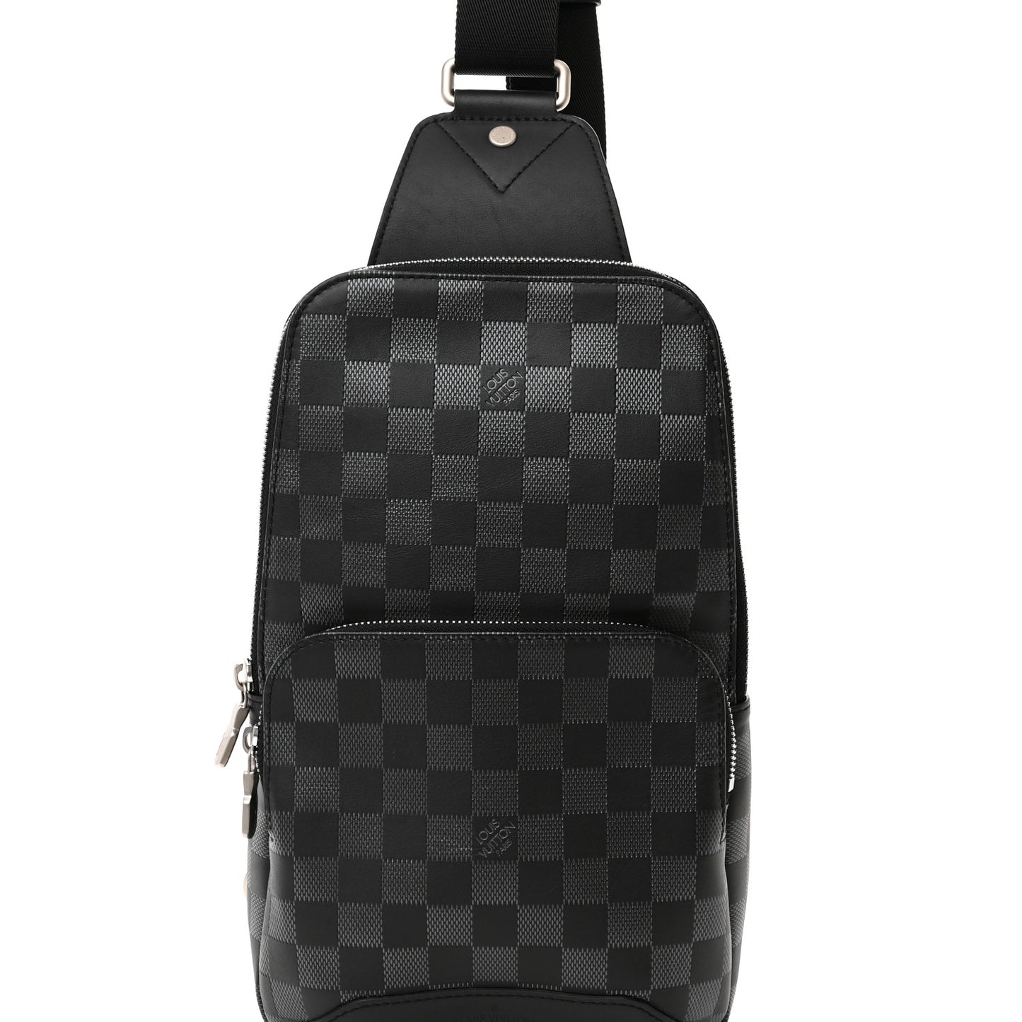 Damier Infini Avenue Sling Bag Onyx Silver