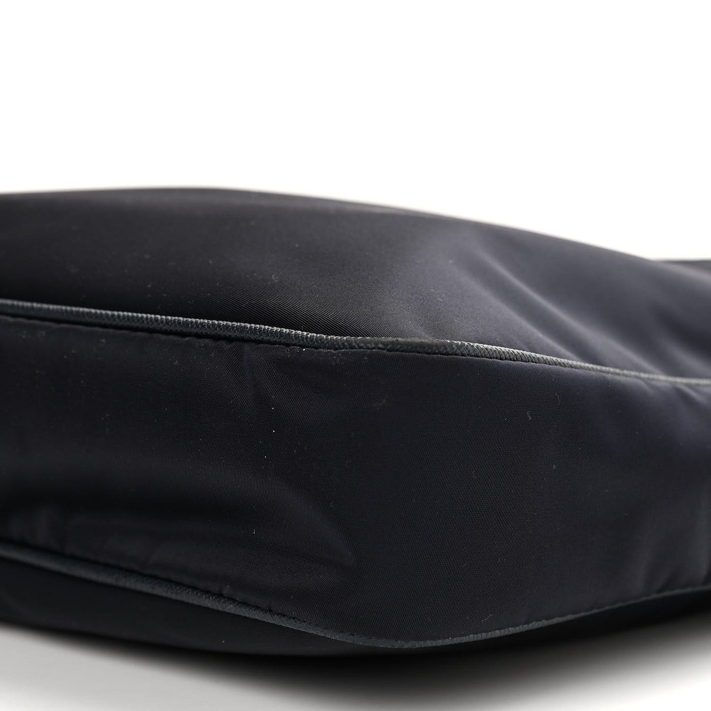 Nylon Saffiano Flat Messenger Bag Black