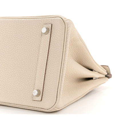 Hermes Taurillon Clemence Birkin 30 Craie 10 of 10