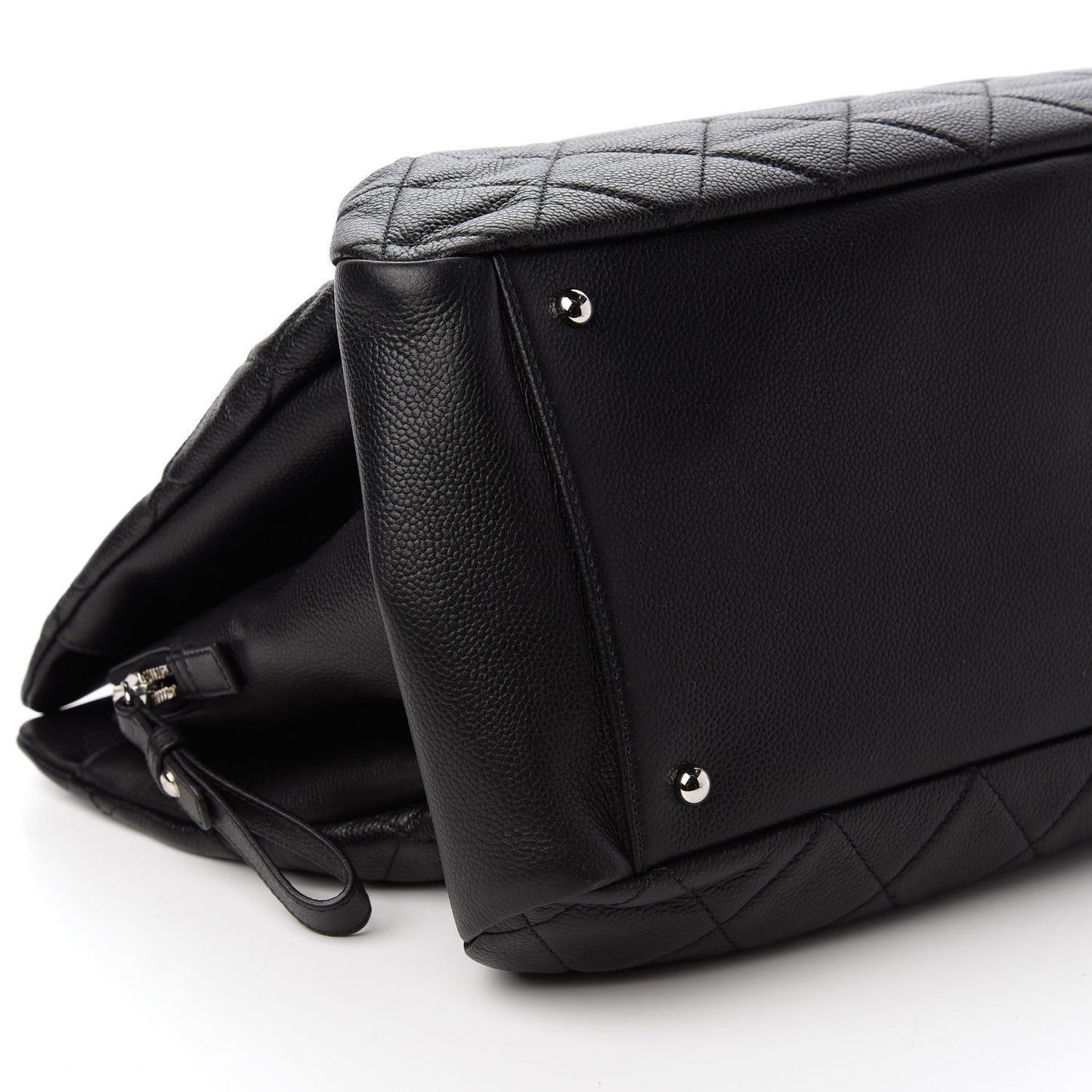 Caviar Quilted Timeless CC XL Shopping Tote Black