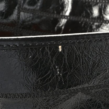 MCM Calfskin Large Mena Quilted Shoulder Bag Black 10 of 10