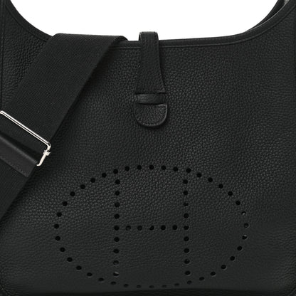 Hermes Taurillon Clemence Evelyne III PM Black 8 of 14