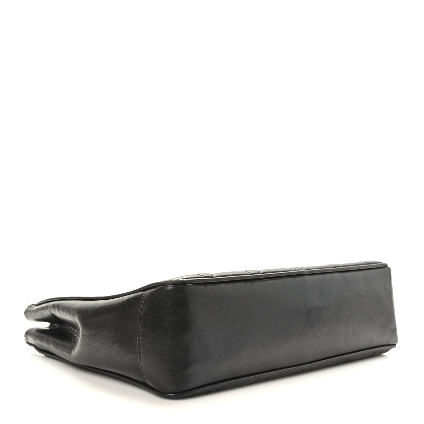 Lambskin Quilted CC Shoulder Bag Black