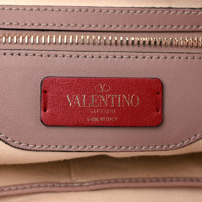 Valentino Garavani Pebbled Calfskin Rockstud Double Pocket Backpack Poudre 6 of 11