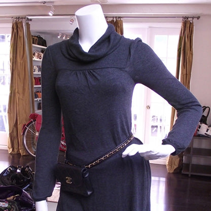 Chanel Vintage Lambskin Flap Belt Black 2 of 11