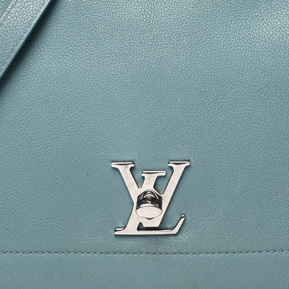 Louis Vuitton Soft Calfskin Lockme II Top Handle Sky 7 of 16