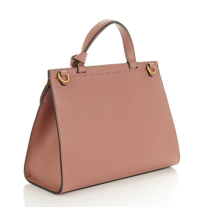 Gucci Calfskin Small GG Marmont Top Handle Bag Rosy Phard 3 of 7