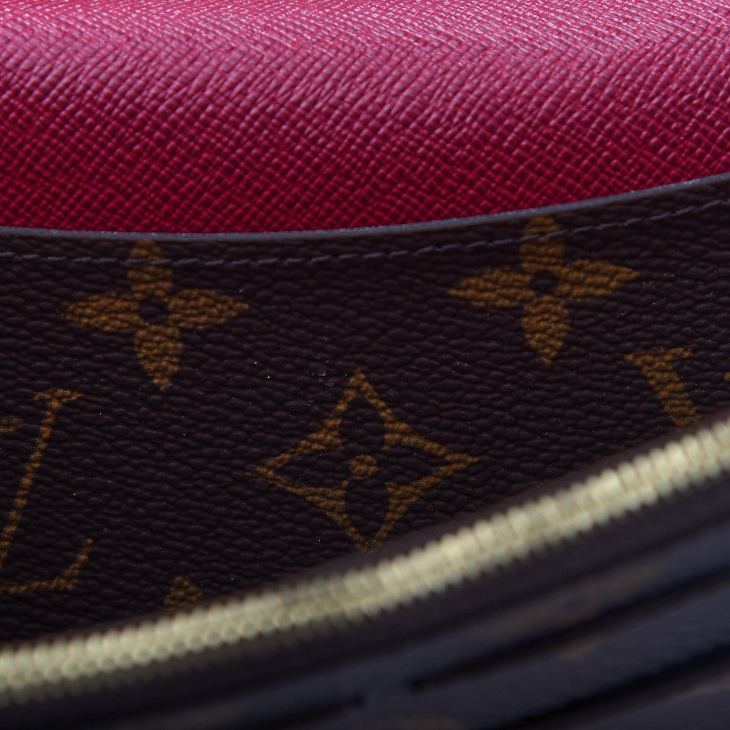 Louis Vuitton Monogram Emilie Wallet Fuchsia 9 of 10