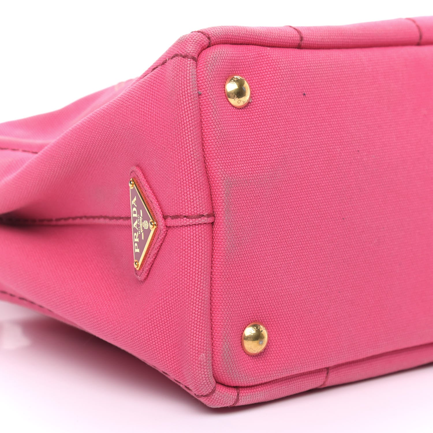 Prada Canapa Small Logo Tote Peonia 12 of 13