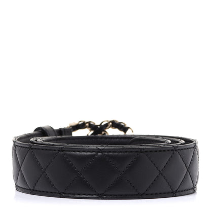Chanel Lambskin Quilted CC Chain Belt 85 34 Black 2 of 4
