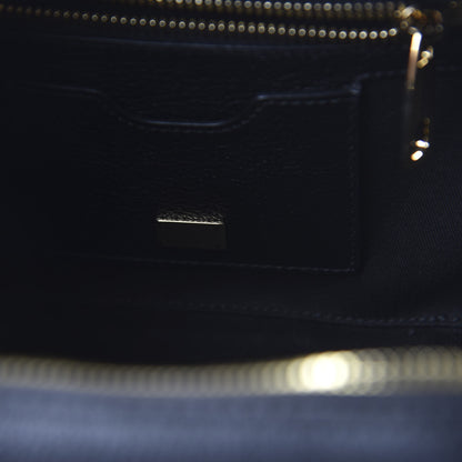 Dolce & Gabbana Drummed Calfskin Rosaria Shoulder Bag Black 8 of 9