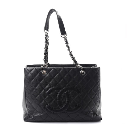 Chanel Caviar Quilted Grand Shopping Tote GST Black 1 of 20