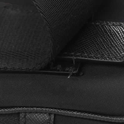 Prada Re-Nylon Saffiano Pocket Zippered Shoulder Bag Black 14 of 14