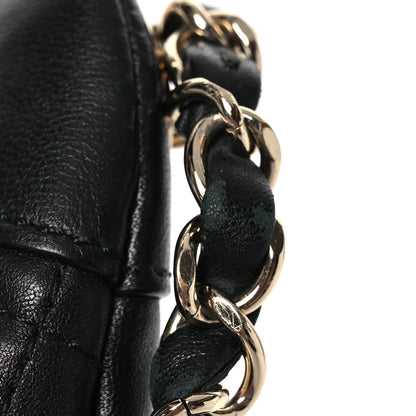 Chanel Lambskin Quilted Waist Bag Fanny Pack Black 12 of 13