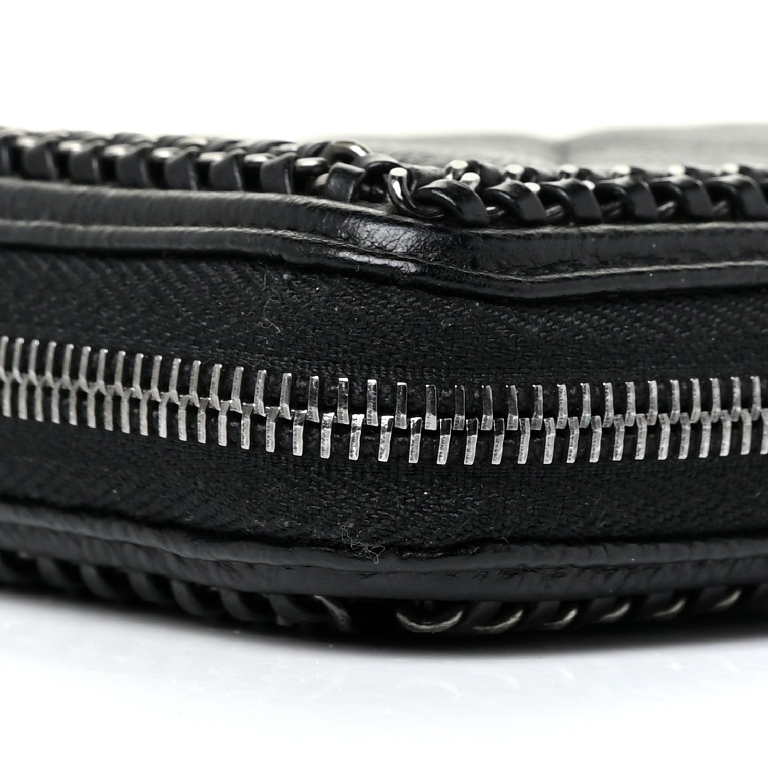 Chanel Calfskin Quilted Boy Chain Large Gusset Zip Around Wallet Black 11 of 15