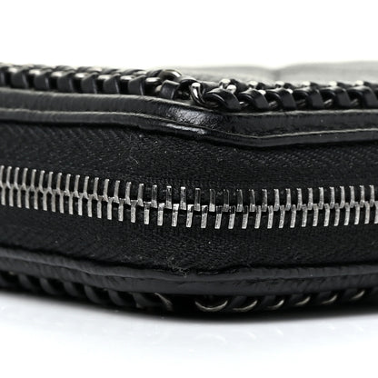 Chanel Calfskin Quilted Boy Chain Large Gusset Zip Around Wallet Black 11 of 15