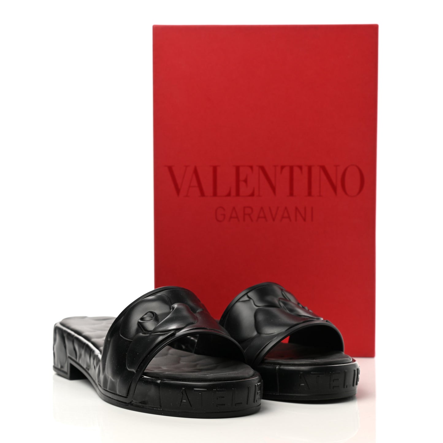 Rubber Atelier 03 Rose Edition 25/40mm Platform Slide Sandals 39 Black