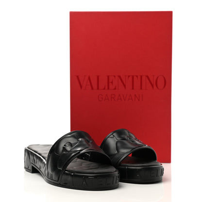 Valentino Garavani Rubber Atelier 03 Rose Edition 25/40mm Platform Slide Sandals 39 Black 8 of 8