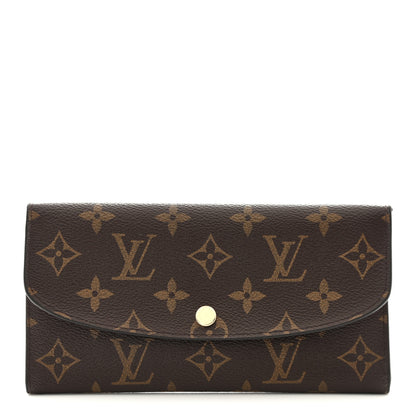 Louis Vuitton Monogram Emilie Wallet Rose Ballerine 1 of 14