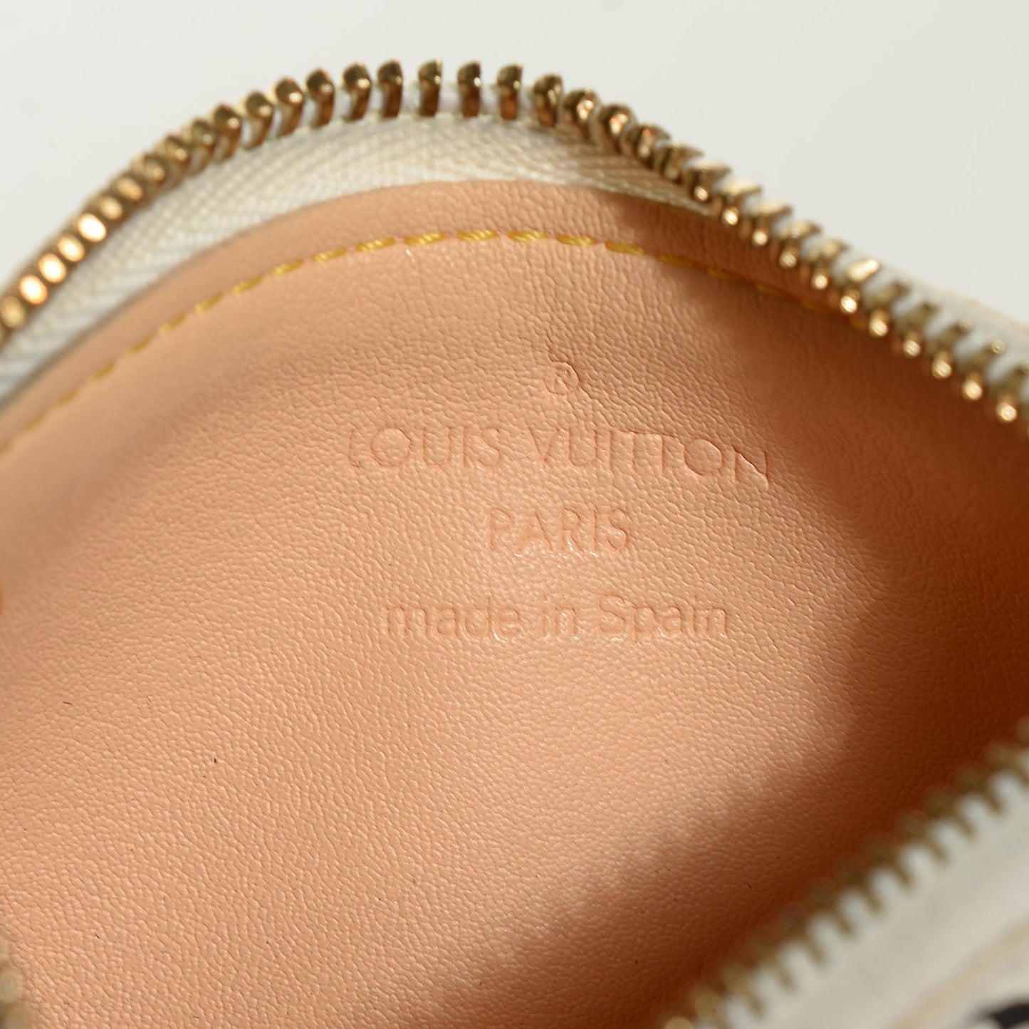 Monogram Multicolor Key Pouch White