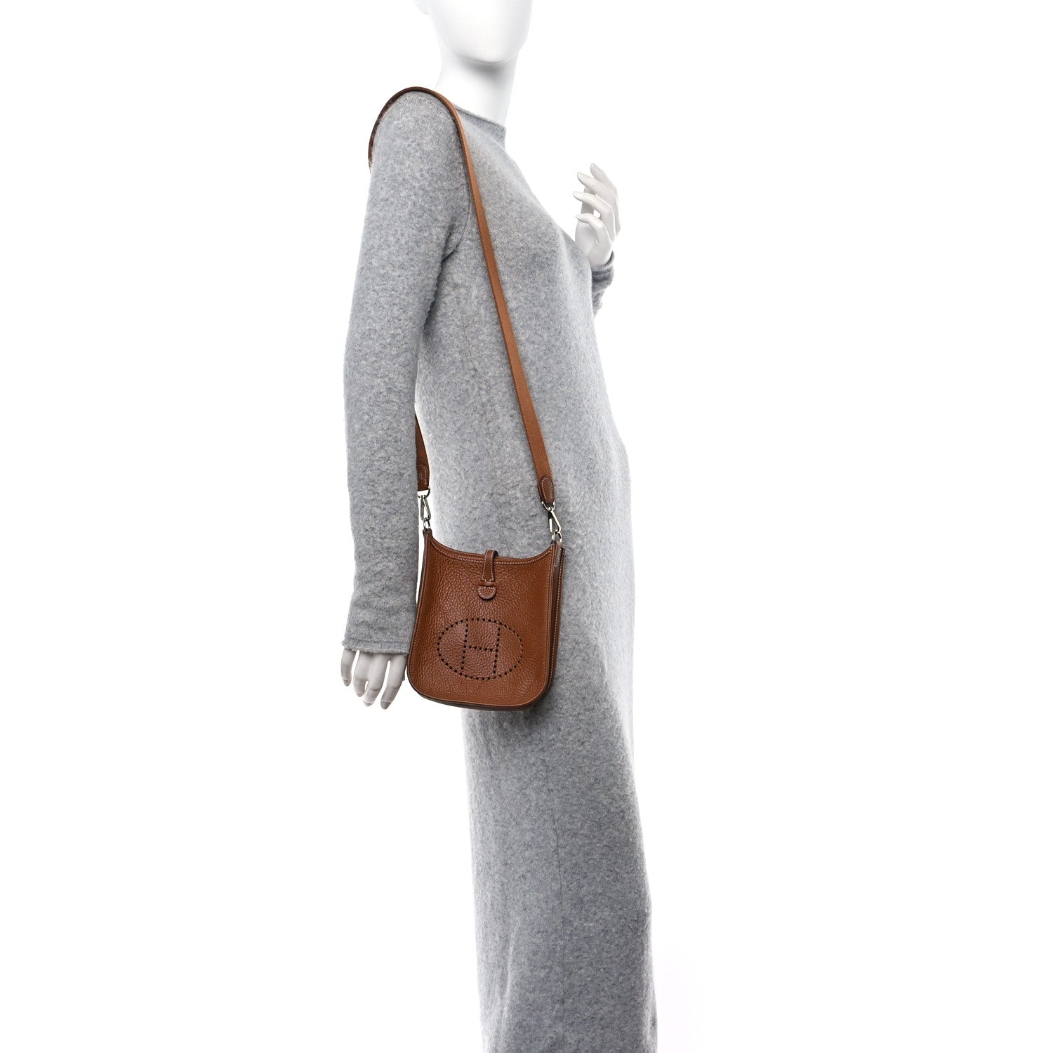 Hermes Taurillon Clemence Evelyne TPM Gold 2 of 11