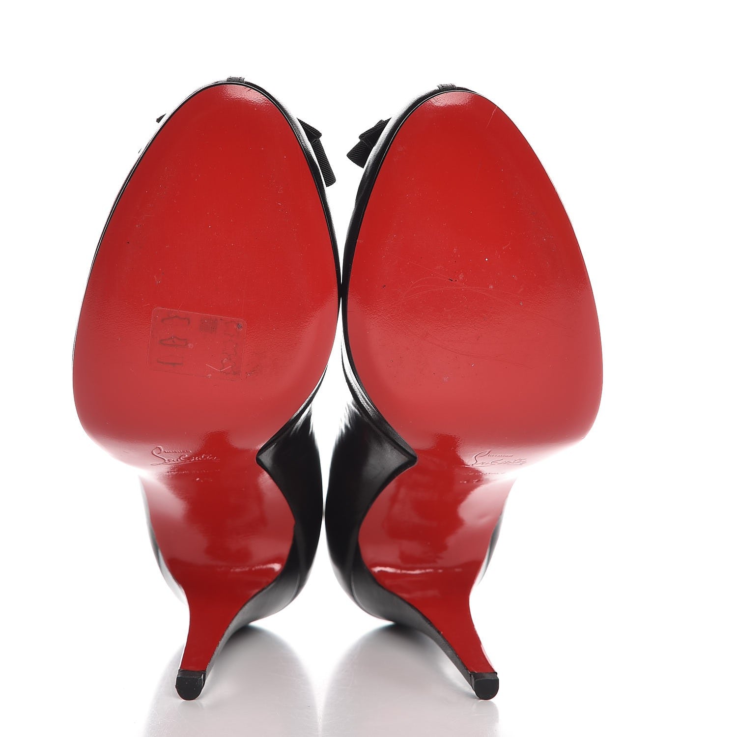 Christian Louboutin Nappa Grosgrain Lavalliere 100 Pumps 41 Black 7 of 9