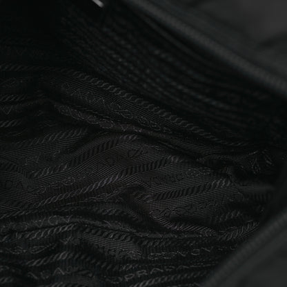 Prada Nylon New Vela Studded Messenger Bag Black 7 of 16